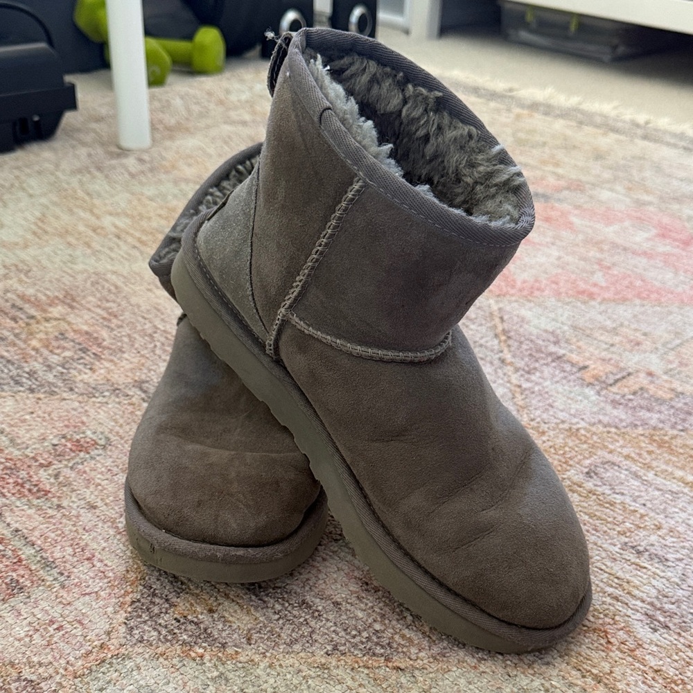 UGG Gray Ankle Boots